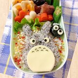 簡単キャラ弁☆トトロのお弁当♪